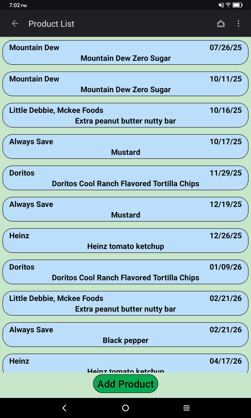 Product List