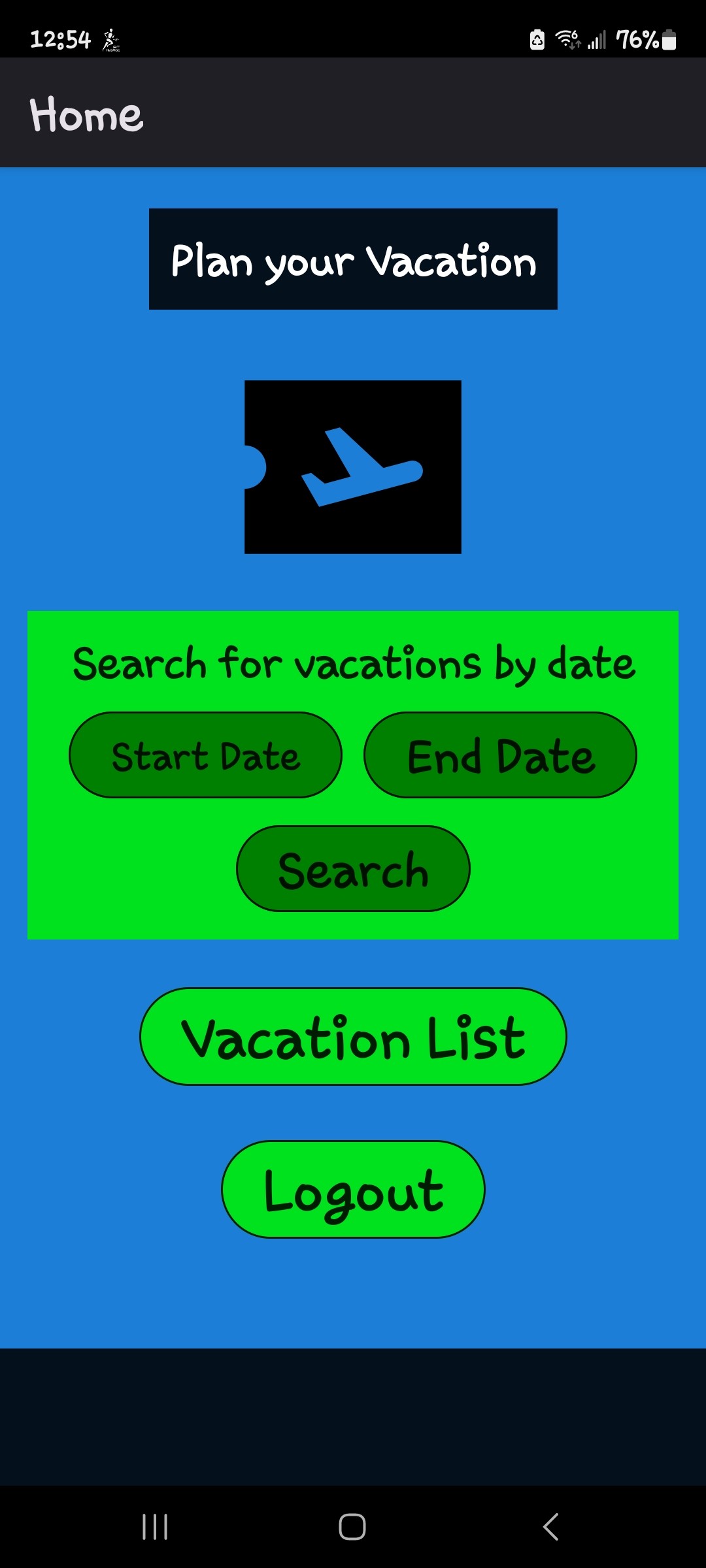 Home Screen