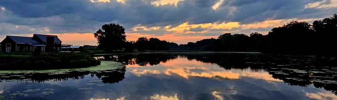 Picture Mirror Lake with Barn in background.
